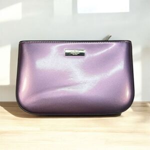 6486 Kate Spade Metallic Pink Clutch with Chain Strap